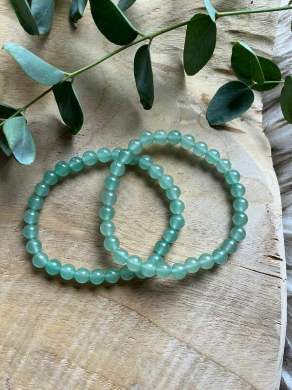 Aventurijn armband kopen – stijlvolle edelsteen sieraden, Edelstenen armband van aventurijn in een rustgevende setting, Aventurijn kogelarmband
