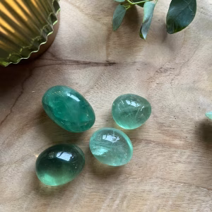 Groene fluoriet, fluoriet, trommelsteen, groene fluoriet trommelsteen