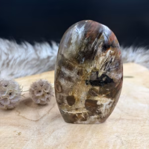versteend hout sculptuur gepolijst Madagaskar