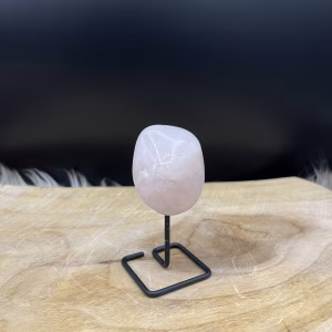 Rozenkwarts op standaard, Mini rozenkwarts tumble, rozenkwarts