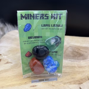 Minecraft edelstenen, Minecraft edelstenen set, Minecraft. Diamant, Redstone, Obisiaan, Lapis Lazuli