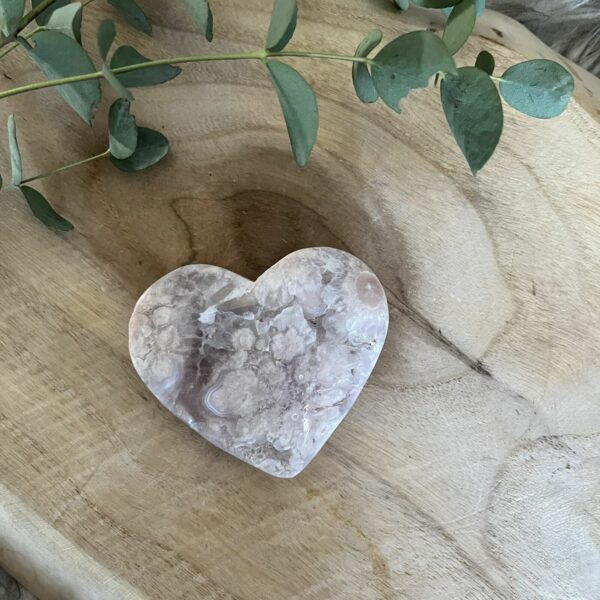 Pink Amethist Heart, Roze Amethist Hart, Roze Amethist hart met kristallen