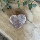 Pink Amethist Heart, Roze Amethist Hart, Roze Amethist hart met kristallen