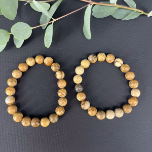 Picture jaspis armband 10 mm met natuurlijke patronen en aardse tinten, Spirituele armband picture jaspis 10 mm voor rust en balans, Natuurlijke picture jaspis armband 10 mm die stabiliteit en kracht geeft, Edelsteen armband picture jaspis 10 mm kopen voor aarding en inzicht, Spirituele sieraden picture jaspis armband 10 mm voor emotionele harmonie, Picture jaspis armband 10 mm met unieke tekeningen en kalmerende energie
