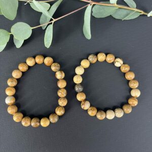 Picture jaspis armband 10 mm met natuurlijke patronen en aardse tinten, Spirituele armband picture jaspis 10 mm voor rust en balans, Natuurlijke picture jaspis armband 10 mm die stabiliteit en kracht geeft, Edelsteen armband picture jaspis 10 mm kopen voor aarding en inzicht, Spirituele sieraden picture jaspis armband 10 mm voor emotionele harmonie, Picture jaspis armband 10 mm met unieke tekeningen en kalmerende energie