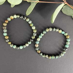 Afrikaanse Turkoois armband 6 mm edelsteen kralen, Spirituele Afrikaanse Turkoois armband 6 mm kopen, Handgemaakte edelsteen armband Afrikaanse Turkoois 6 mm, Afrikaanse Turkoois kralen armband 6 mm voor balans en groei, Natuurlijke Afrikaanse Turkoois armband 6 mm spiritueel sieraad