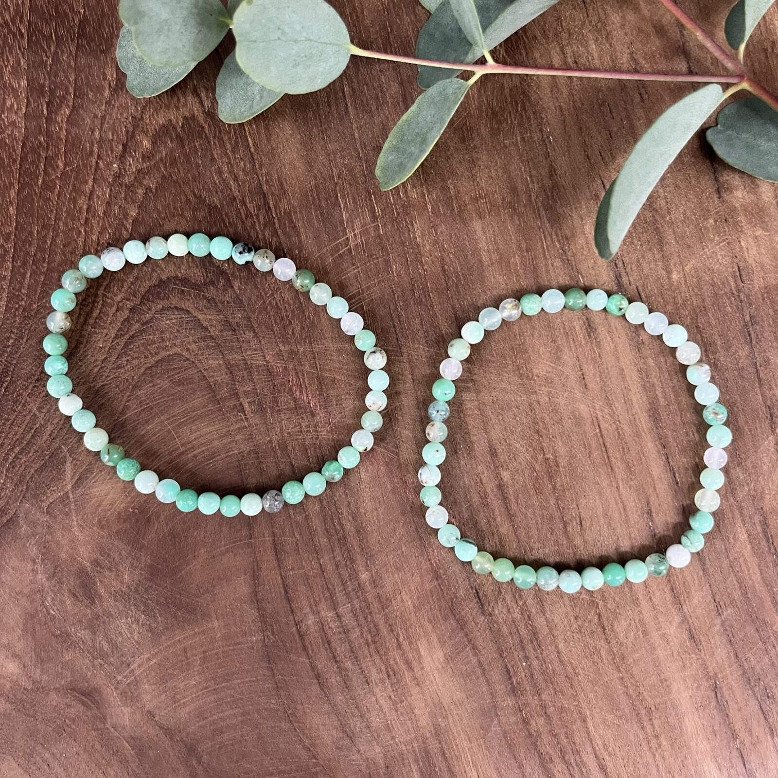 Chrysopraas armband 4 mm groene kralen, Subtiele armband chrysopraas edelsteen 4 mm, Spirituele armband chrysopraas groen 4 mm, Edelsteen armband chrysopraas polsband 4 mm, Fijne armband chrysopraas hartchakra 4 mm, Elegant sieraad chrysopraas armband 4 mm