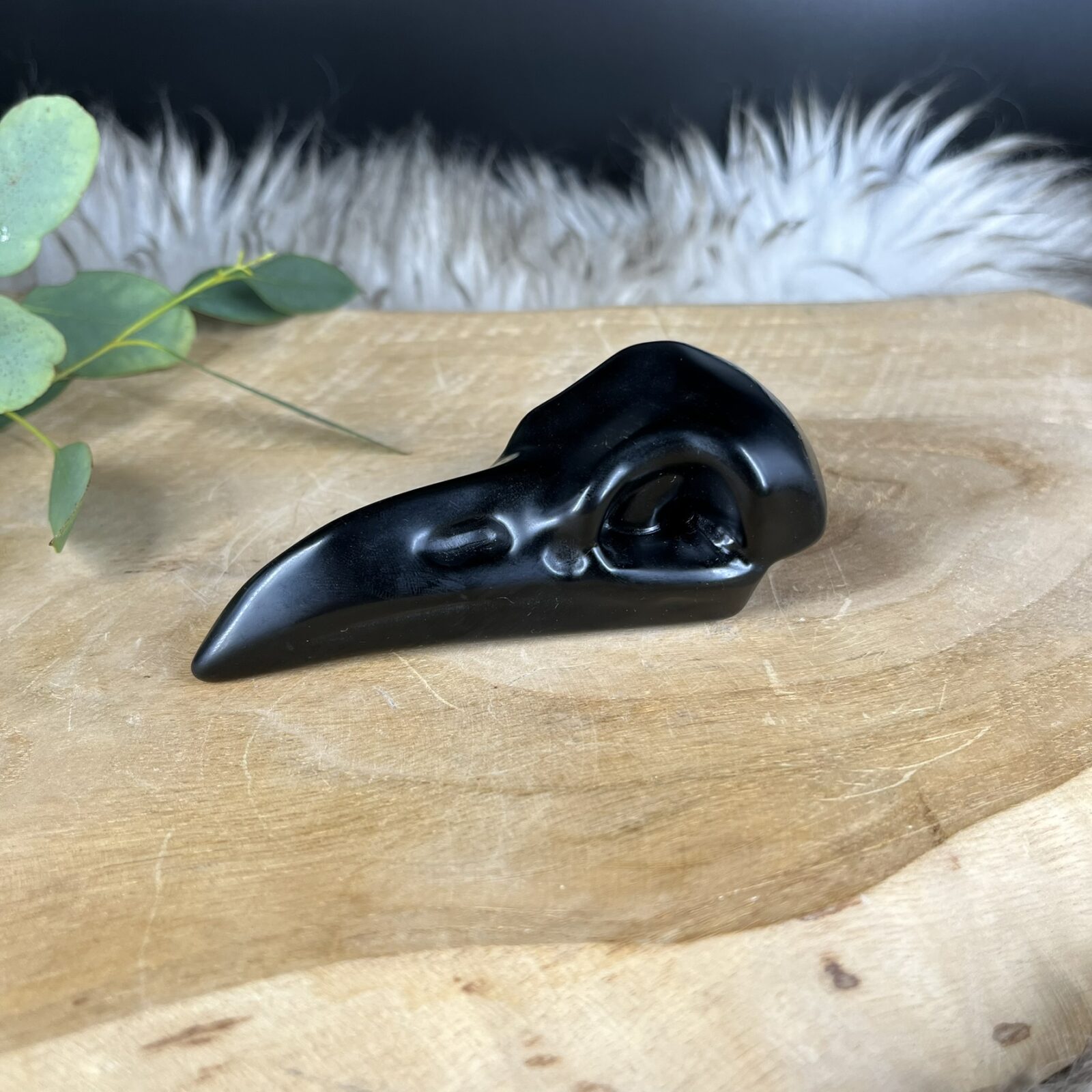 Obsidiaan raven schedel, zwarte obsidiaan edelsteen voor bescherming, vulkanisch glas schedel, Obsidiaan raven schedel 131 gram, spiritueel schild, Obsidiaan raven schedel, 10 cm lang geslepen kristal, Obsidiaan raven schedel, aarding en inzicht, Obsidiaan raven schedel, krachtige bescherming, Obsidiaan raven schedel, amorf kristalsysteem voor energetische reiniging